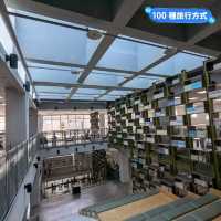 台南-外觀如書本堆疊的知識結晶：鹽埕圖書館