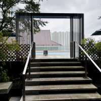 "Infinity Pool at Courtyard by Marriott Shatin: A Panoramic Oasis"