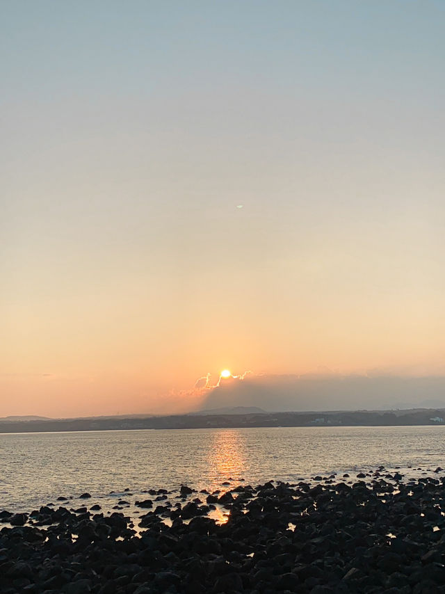 Scenic Coastal Trail in Seopjikoji, Jeju Island