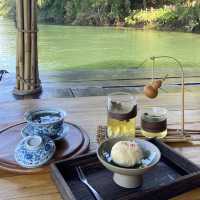  Hua Cha Tea House กาญจนบุรี ร้านชาลับริมน้ำ