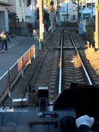 Enoden Train Ride & Train Watching at Kamakura Mae Station