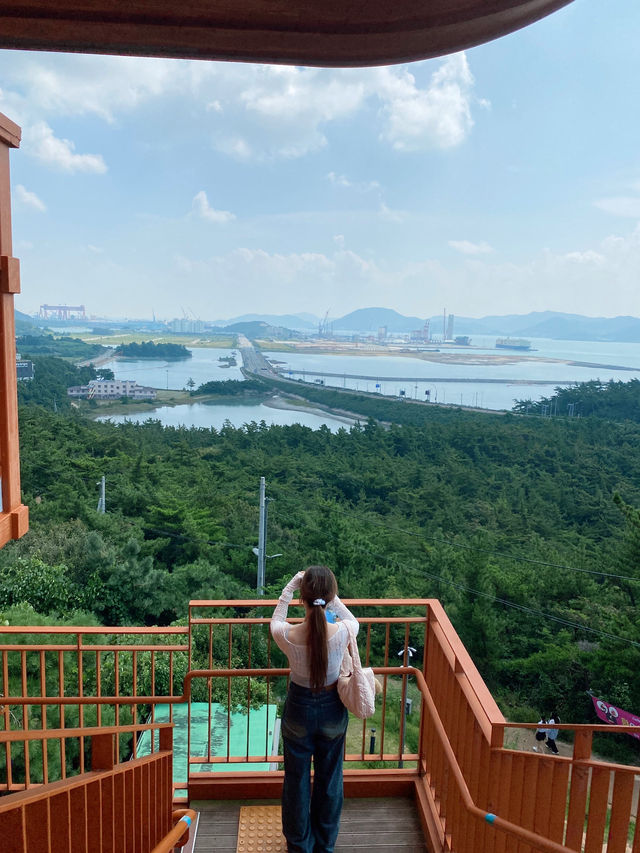 🌊바다와 마을이 보이는 해상 케이블카🩵 야외데이트 장소 추천🚠