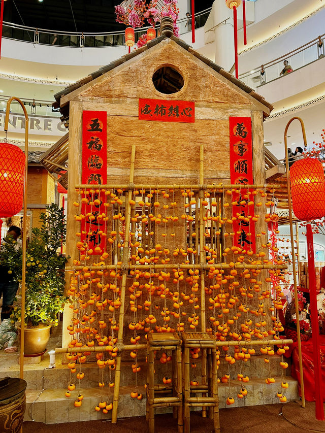A Traditional Village Charm at Mid Valley KL this CNY! 🏮🏡🍊