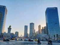 天津•海河，大光明橋，解放橋，世紀鐘，津灣廣場
