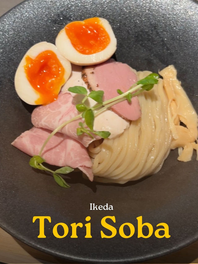สุ่มเจอร้านอร่อย Tori Soba ที่ Ikeda