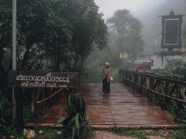 บ้านอีต่อง กาญจนบุรี สวยสุดหน้าฝน🌿