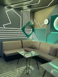 Sleek place for karaoke