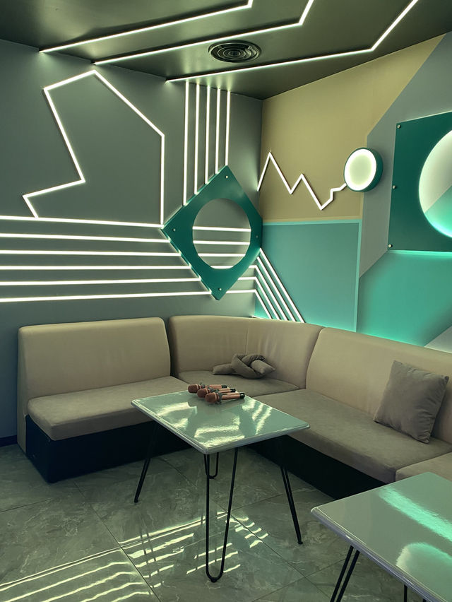 Sleek place for karaoke