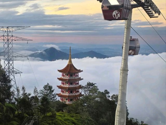 Scenic Cloud Views on the Awana SkyWay Cable Car