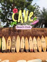 คาเฟ่พัทยา Cave Beach Club 🌺⛱️🏄🏼‍♀️