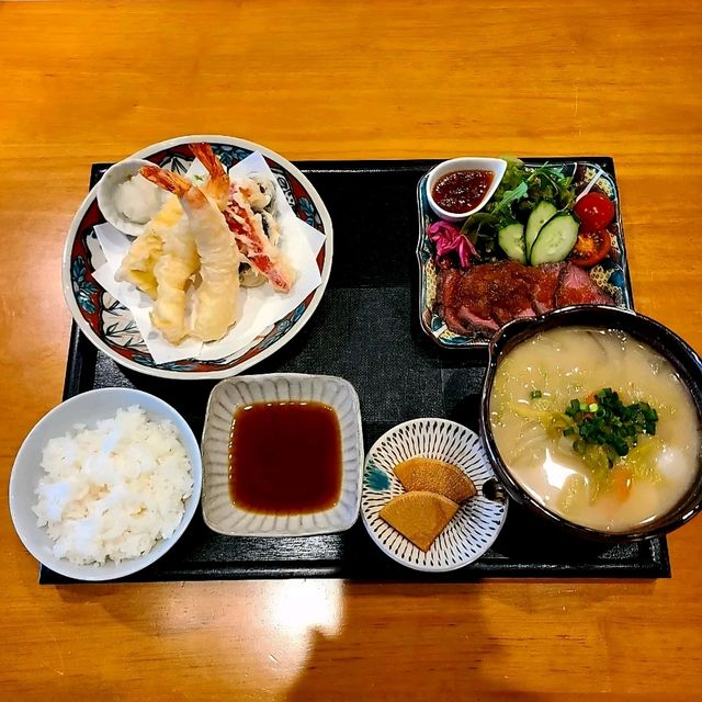 일본 오이타현 유후인 점심 맛집)아마미차야 - 유후인 일본 가정식 맛집
