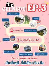 💖 แจกแพลนเที่ยวเฉิงตู + 3 อุทยาน ✨