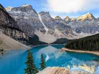 夢蓮湖（Moraine Lake）的日出美景！！