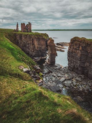 Off the Beaten Path in Scotland: Discovering Europe's "Wildest" Castle at the Edge of a Cliff.