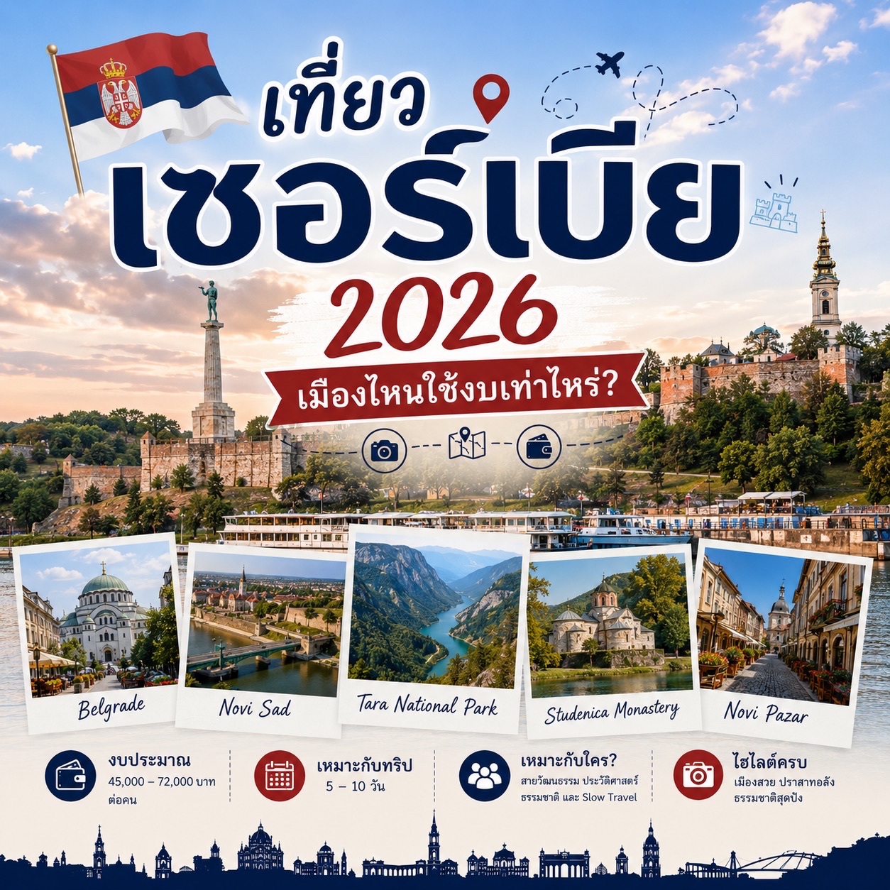 Traveling to Serbia in 2026: Which City Costs How Much? 