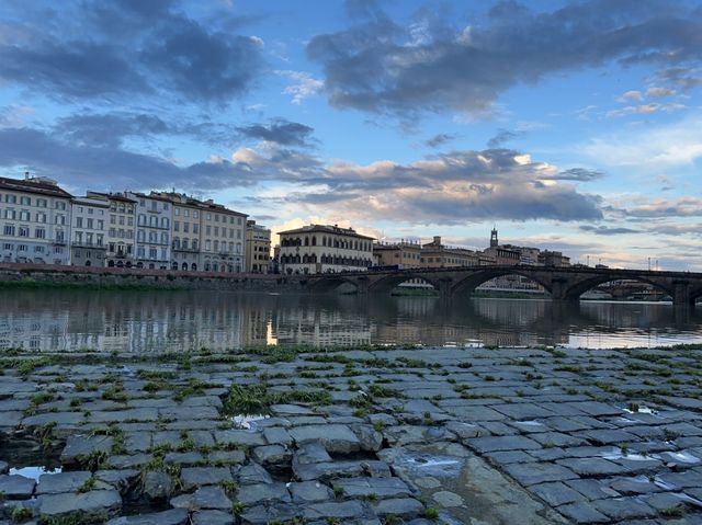 Walking by Ponte Vecchio during the day