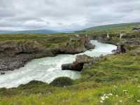 Hiking to spectacular Goðafoss 🗺️