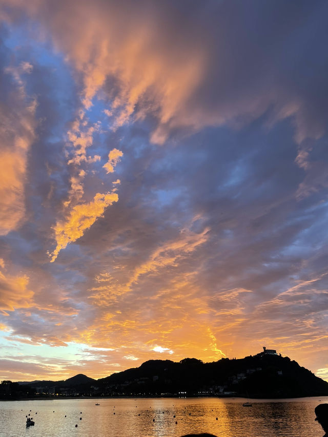 サン・セバスティアンの夕日