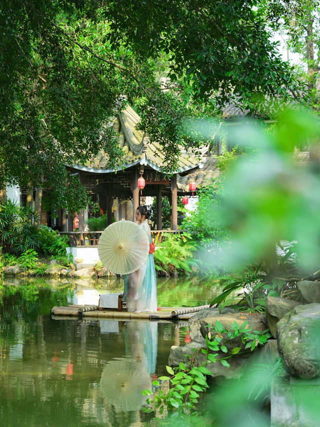 成都！！想要去拍無數次的古風公園！！