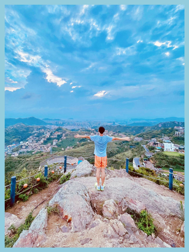 台州旅行站在高山尽收石塘这一刻属于我