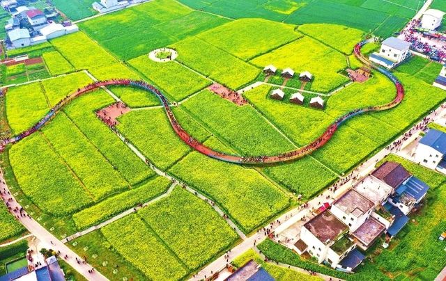半城山水一座城，中江掛麵村。