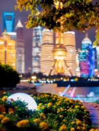 北外灘的夜景好美！。