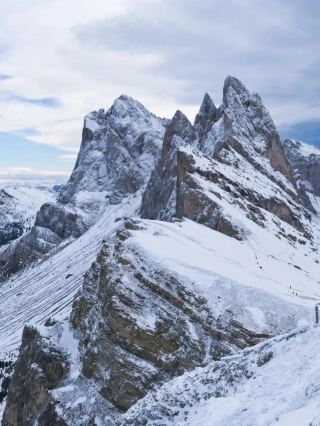The breathtaking backyard garden of the Dolomites Alps.