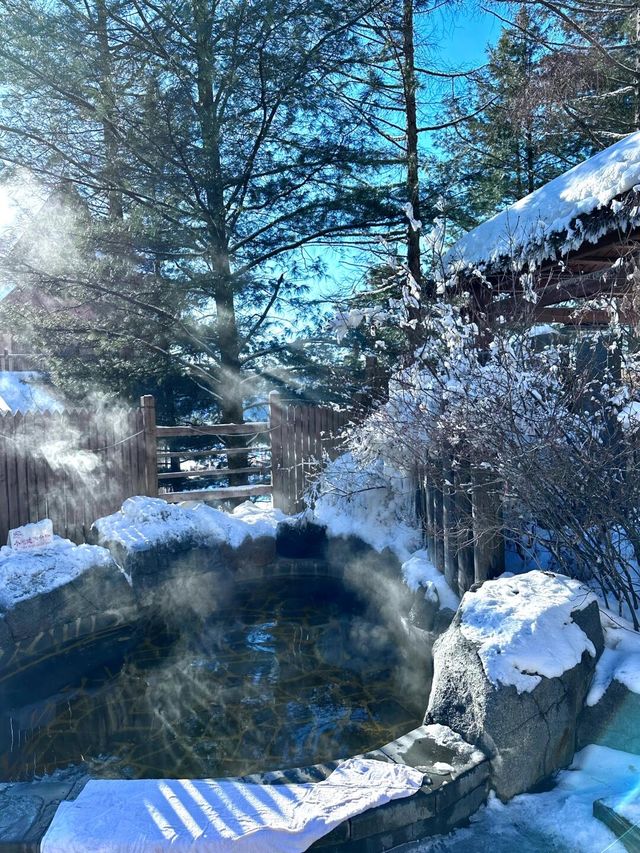 最舒服的雪景溫泉實在太美了！！！
