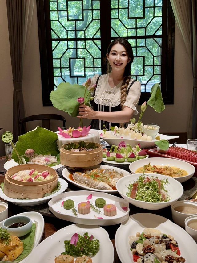 上海古猗園餐廳，上海老字號荷花宴，在此用餐視覺與味覺雙重享受！