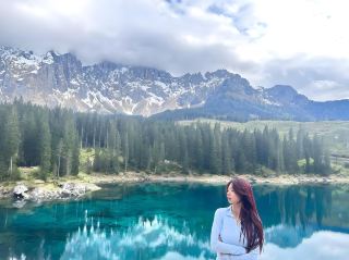 이탈리아｜카레차 호수 산군 아래 에메랄드빛 속삭임