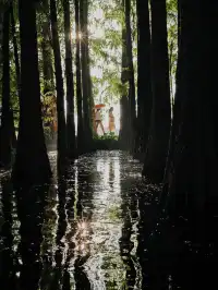 肇慶星湖靜待落日｜把夕陽揉進玻璃船裡