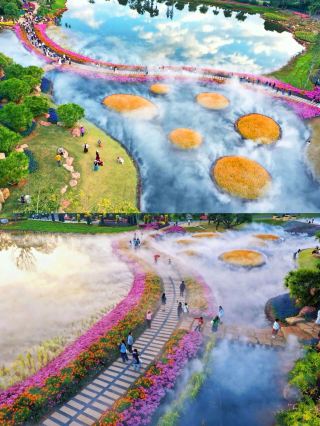 Elegant moments among the flowers, inviting you to enjoy together!