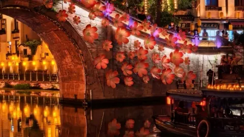 幻想的なランタンの夜。三河古鎮の旅から帰宅!正直な感想を教えます 🏘️ — traveler post in 三河