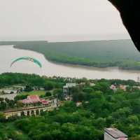 Paragliding at Jugra Hill Lighthouse Tower