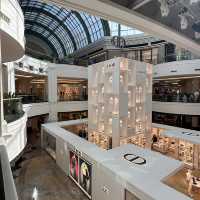 A fancy looking mall, shop for hours here