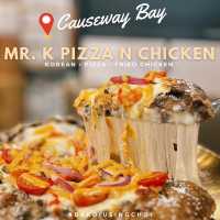 🌟 邪惡拉絲韓式芝加哥pizza配上惹味酥脆炸雞🌟