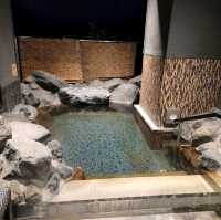 Private Onsen after shopping 