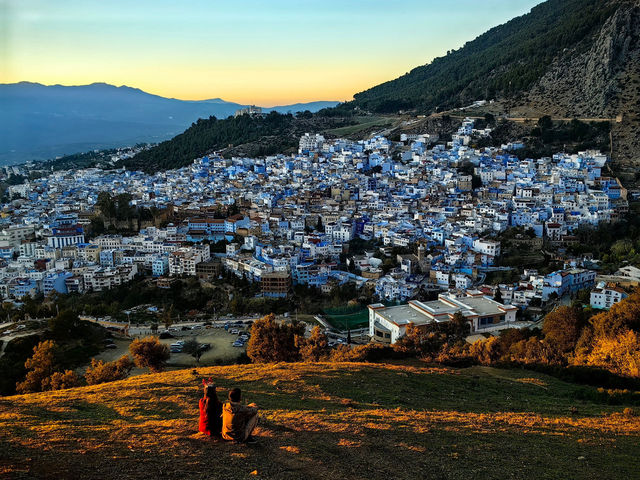 The best sunset viewing point at Bouzafer Mosque  