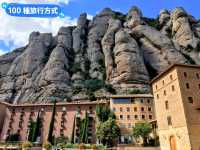 西班牙近郊爬山-宛如鋸齒般的岩石山 Montserrat