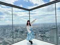 東京涉谷sky景觀台 這邊真的要大推一下！這邊可以俯瞰全東京市區盡收眼底！有樓下玻璃景觀台也有樓上露天景觀