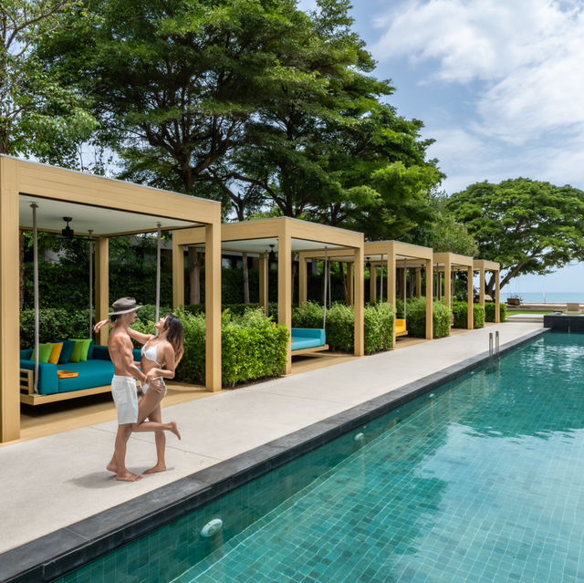 ที่พักหัวหินติดทะเล สระสวย กิจกรรมจุกๆ 🏖️
