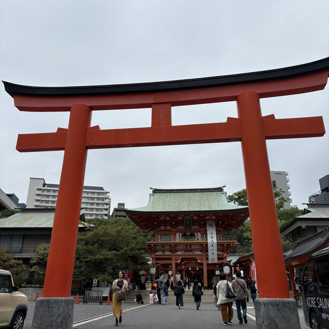 ⛩️神戶 生田神社 繪馬是愛心❤️跟熊熊🐻造型 超卡哇伊