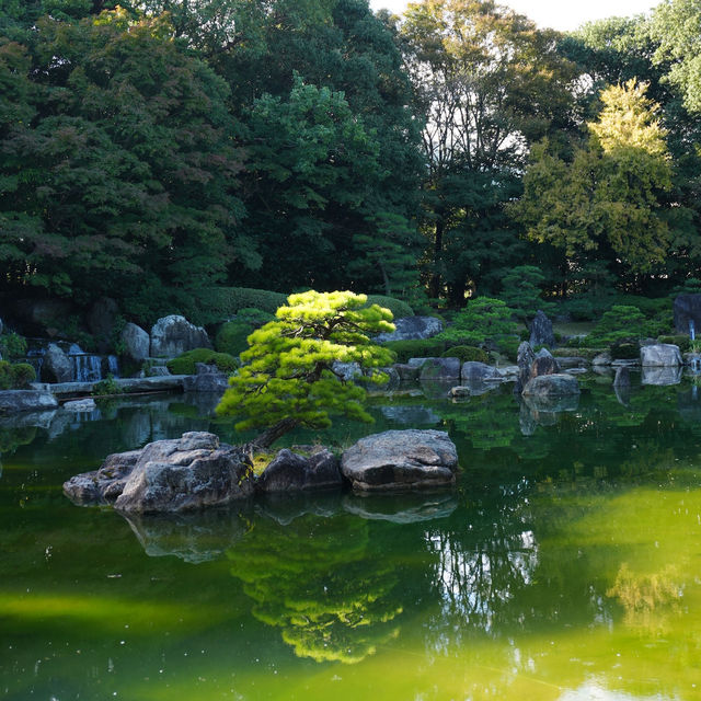 오호리 공원 일본 정원의 고즈넉한 가을 산책 🍁