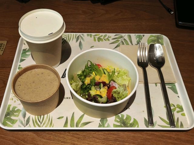 在戲院內的健康輕食餐廳