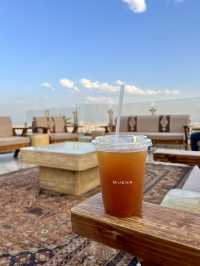 Rooftop cafe with breathtaking view! MUKHA encore ramada🥤