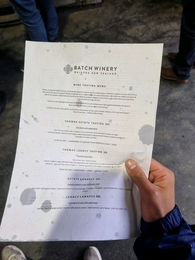 와이헤케 섬 와이너리 투어 - 뱃치 와이너리🇳🇿