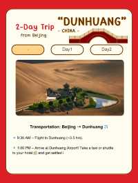 2-Day Trip “Dunhuang” Adventure 🏜️🌟 