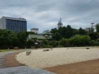 富山城跡公園，城市中的綠意時光