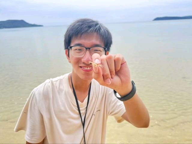 想念在高龙岛一个未被开发成旅游景点的海滩