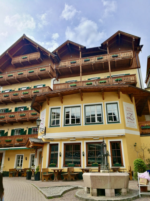 Postcard Stillness: Wandering Past Hotel Zimmerbräu in St. Wolfgang